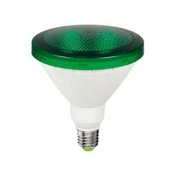 Lmpara LED Par 38 15W E27 220V  Verde - Ecoguard