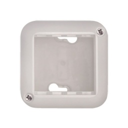 Caja exterior de 2 mdulos  Blanco  Serie Presta