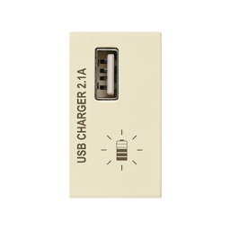 Mdulo Cargador USB 2.1A  Marfil  Serie Presta Pro - Conatel